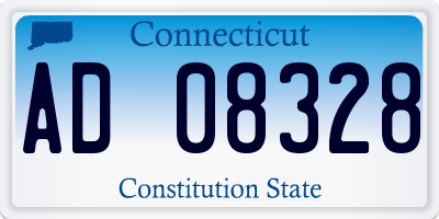 CT license plate AD08328