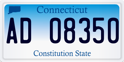 CT license plate AD08350