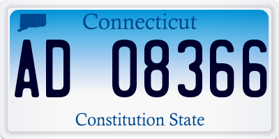 CT license plate AD08366