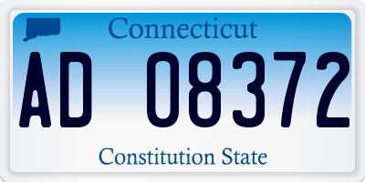 CT license plate AD08372