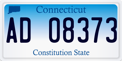 CT license plate AD08373