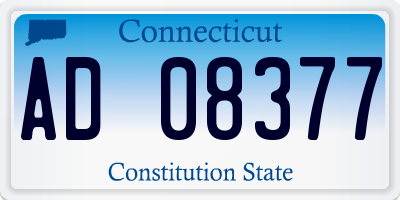 CT license plate AD08377