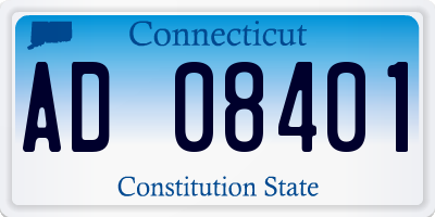 CT license plate AD08401