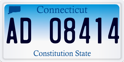 CT license plate AD08414