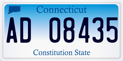 CT license plate AD08435