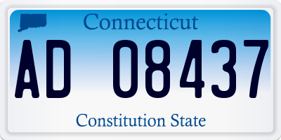 CT license plate AD08437