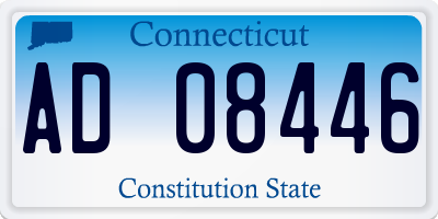 CT license plate AD08446