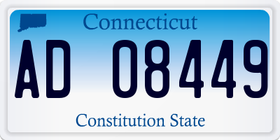 CT license plate AD08449