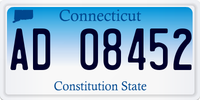 CT license plate AD08452