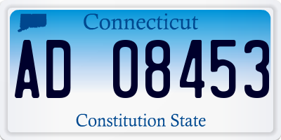CT license plate AD08453