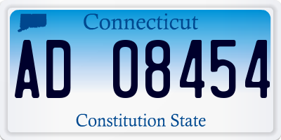 CT license plate AD08454