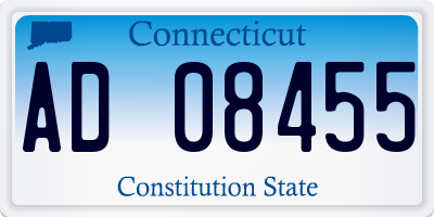 CT license plate AD08455
