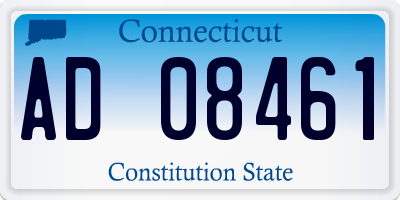 CT license plate AD08461