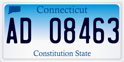 CT license plate AD08463