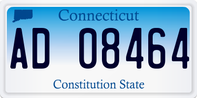 CT license plate AD08464