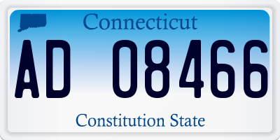 CT license plate AD08466