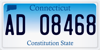 CT license plate AD08468
