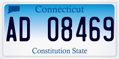 CT license plate AD08469