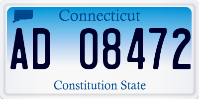 CT license plate AD08472