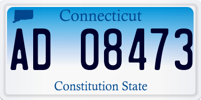 CT license plate AD08473