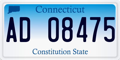 CT license plate AD08475