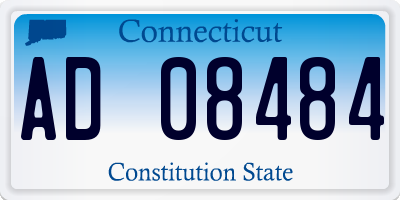 CT license plate AD08484
