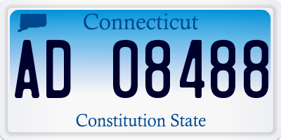 CT license plate AD08488