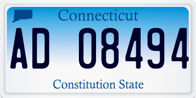 CT license plate AD08494