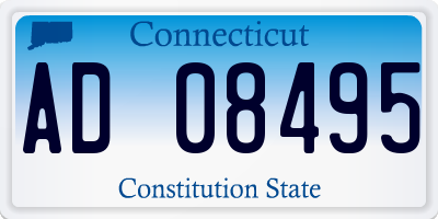 CT license plate AD08495