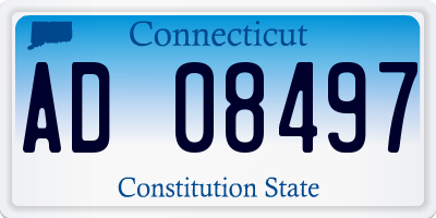 CT license plate AD08497