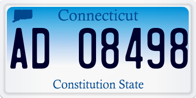 CT license plate AD08498