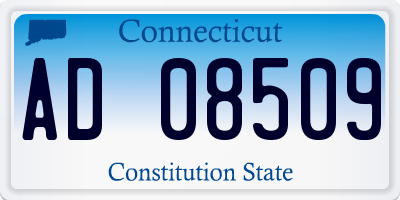 CT license plate AD08509