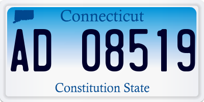 CT license plate AD08519