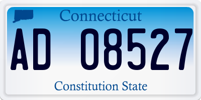 CT license plate AD08527