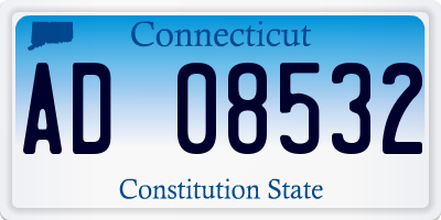 CT license plate AD08532