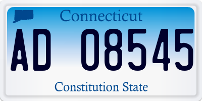 CT license plate AD08545
