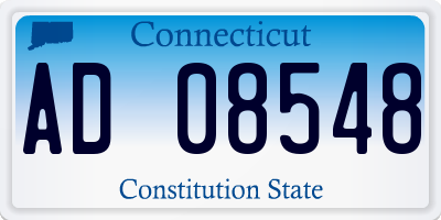 CT license plate AD08548