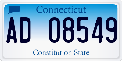 CT license plate AD08549
