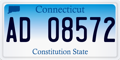 CT license plate AD08572