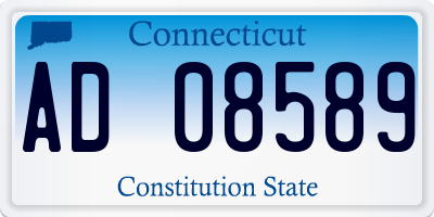 CT license plate AD08589
