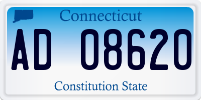 CT license plate AD08620
