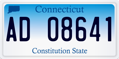 CT license plate AD08641