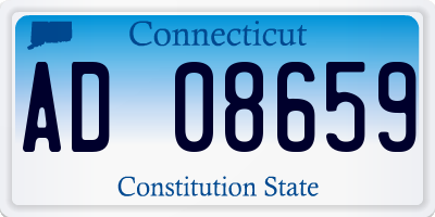 CT license plate AD08659