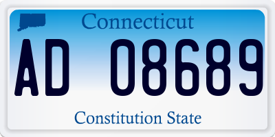 CT license plate AD08689