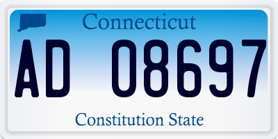 CT license plate AD08697