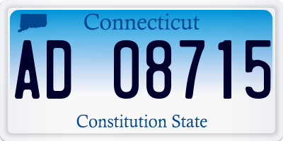 CT license plate AD08715
