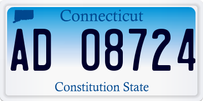 CT license plate AD08724
