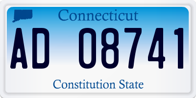 CT license plate AD08741
