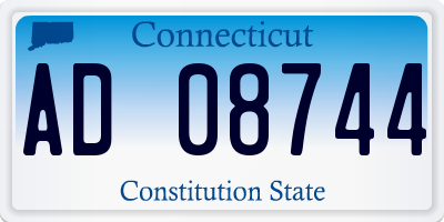 CT license plate AD08744