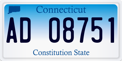 CT license plate AD08751